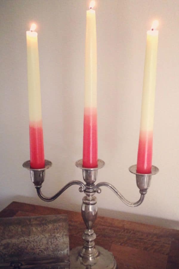 DIP-DYED OMBRE CANDLES
