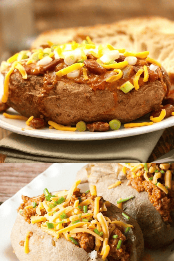 Loaded Chili Baked Potato