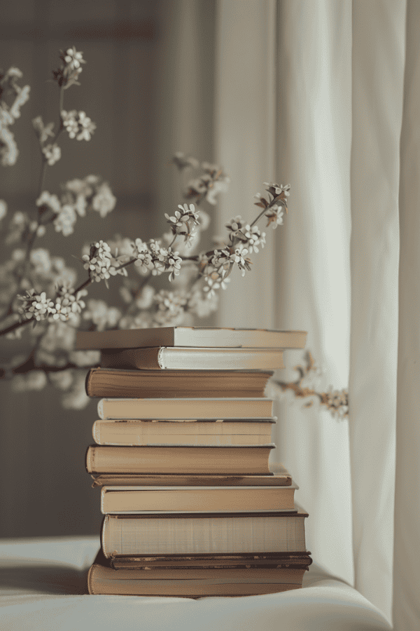 Stack of Hardcover Books