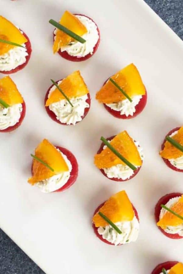 BEET AND GOAT CHEESE BITES