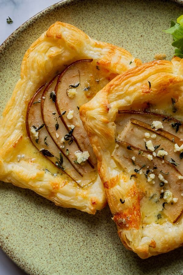 BLUE CHEESE AND PEAR TARTLETS
