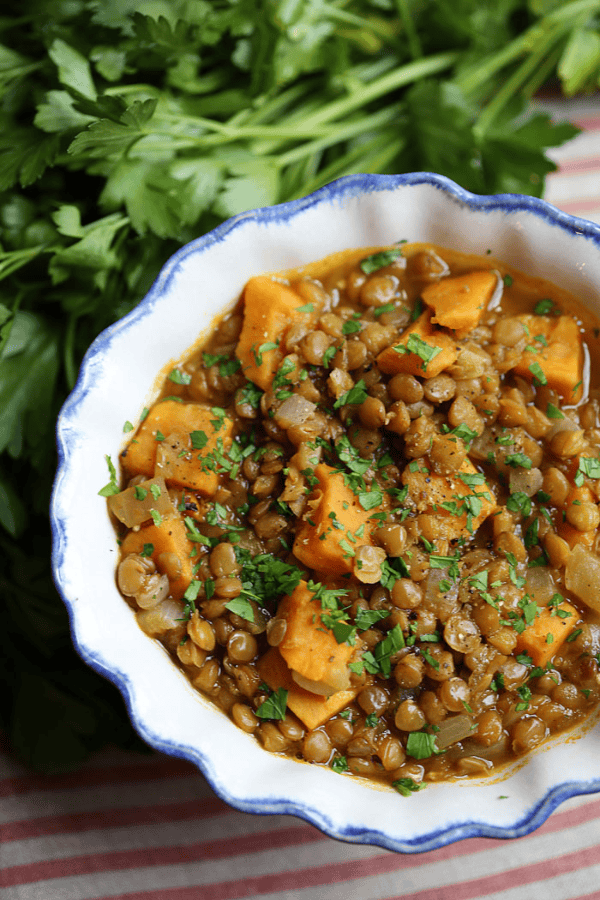 Lentil and Sweet Potato Stew