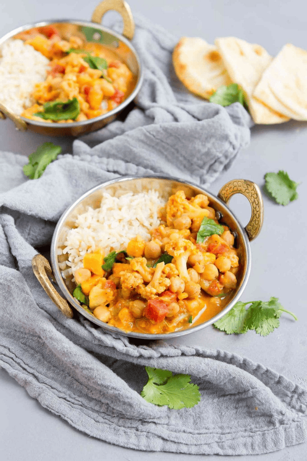 Vegetable Curry with Sweet Potato & Chickpeas