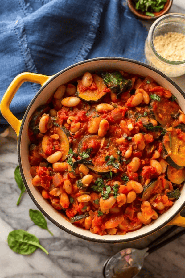 Zucchini and Cannellini Tomato Stew