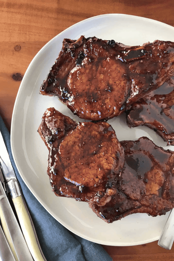 3-Ingredient Balsamic Jam Pork Chops