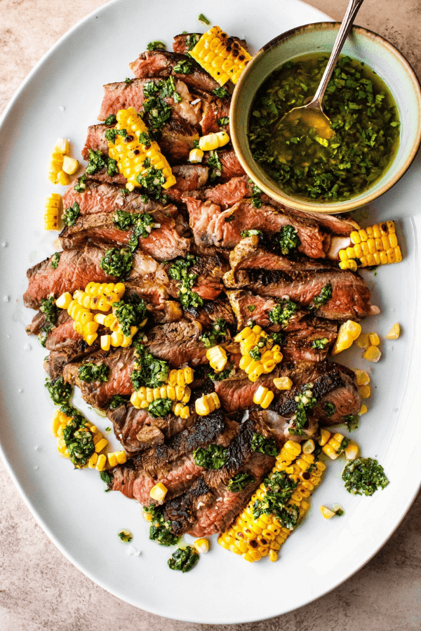 Grilled Ribeye with Chimichurri