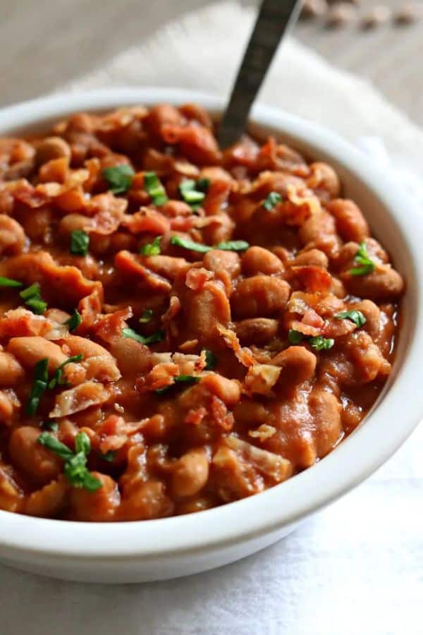 INSTANT POT PORK AND BEANS