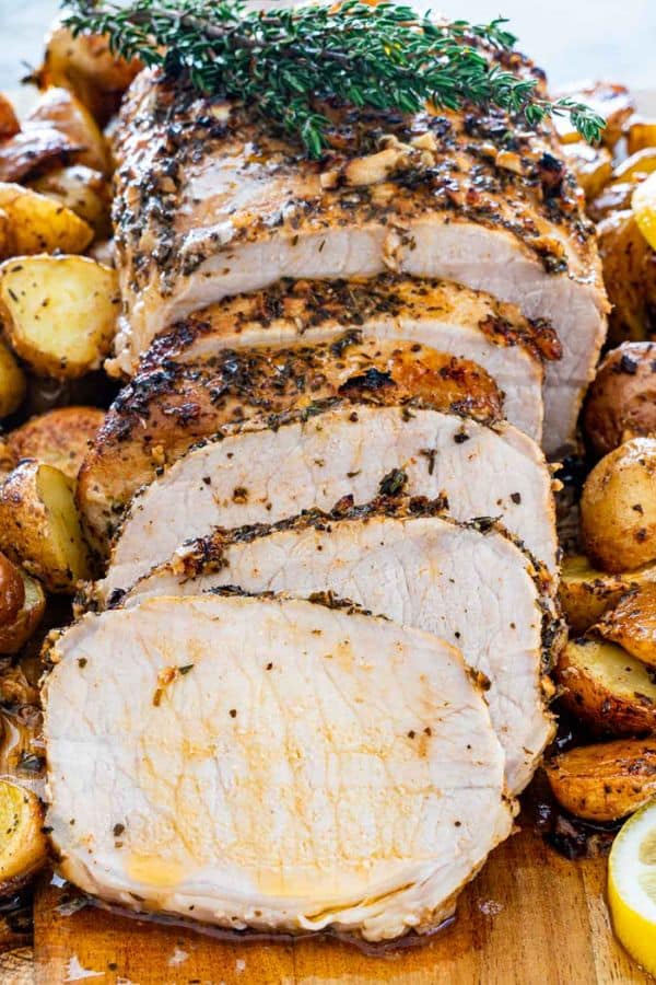 LEMON GARLIC PORK ROAST