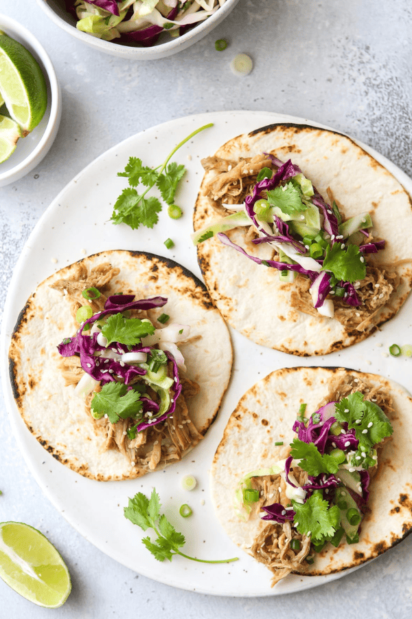 Slow Cooker Korean Pork Tacos