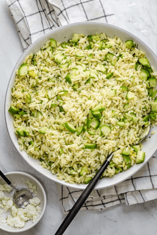 Cucumber and Orzo Pasta Salad