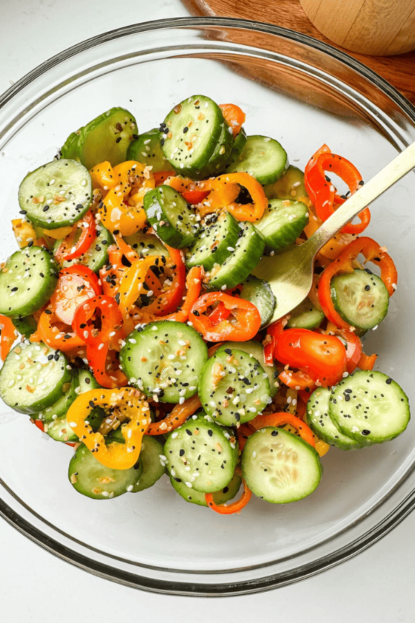 Cucumber and Peppers Salad