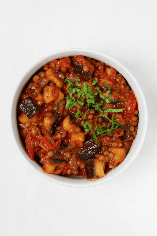 Eggplant and Lentil Stew