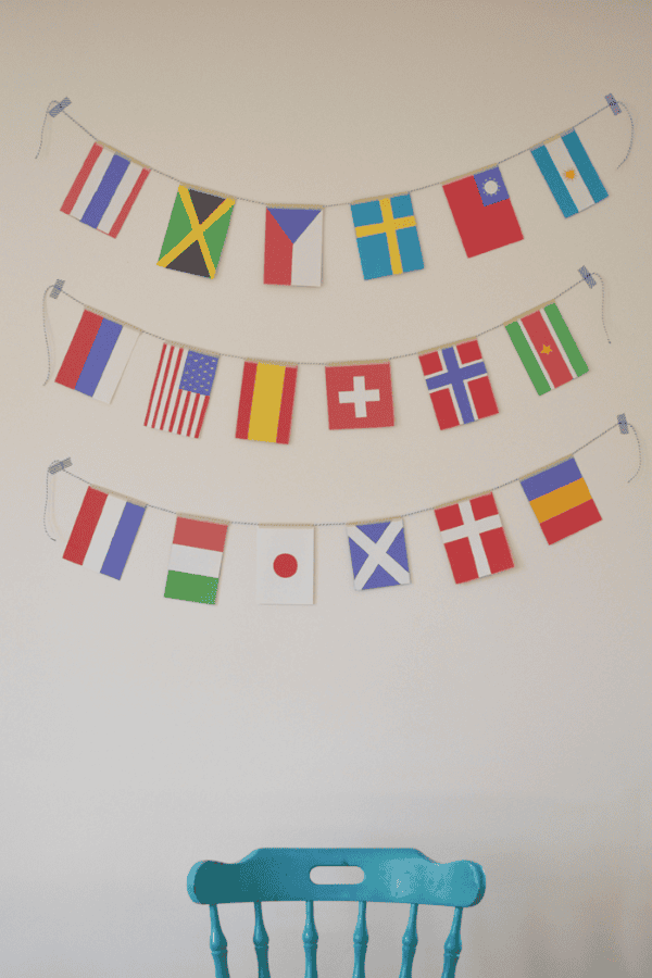 Flags of The World Buntings