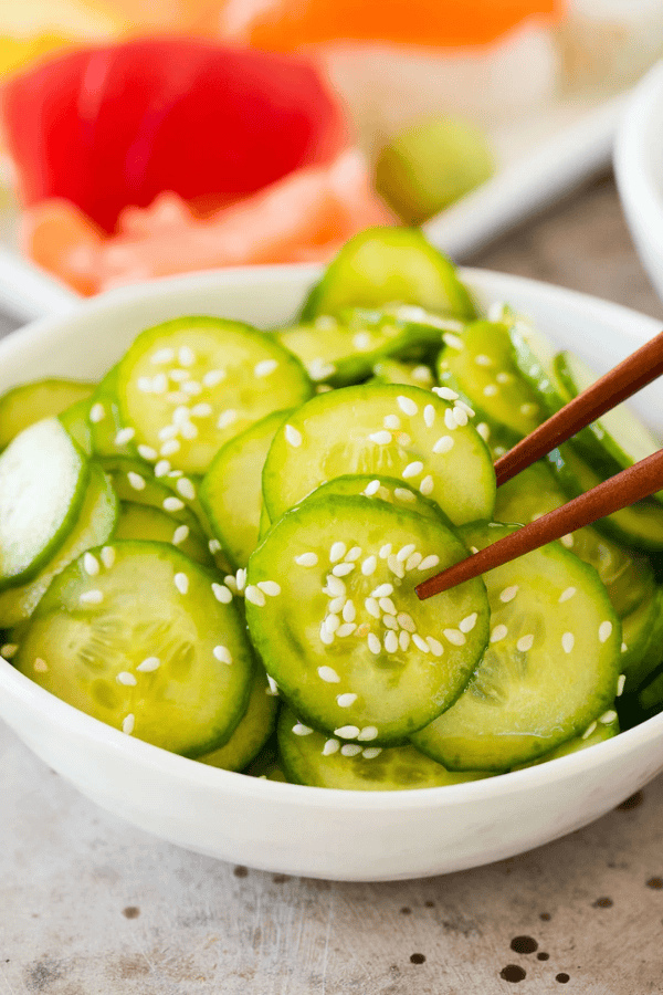 Japanese Cucumber Salad with Sesame Seeds