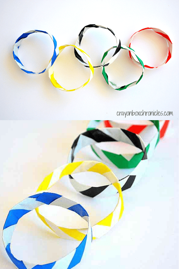 Olympic Origami Bracelets