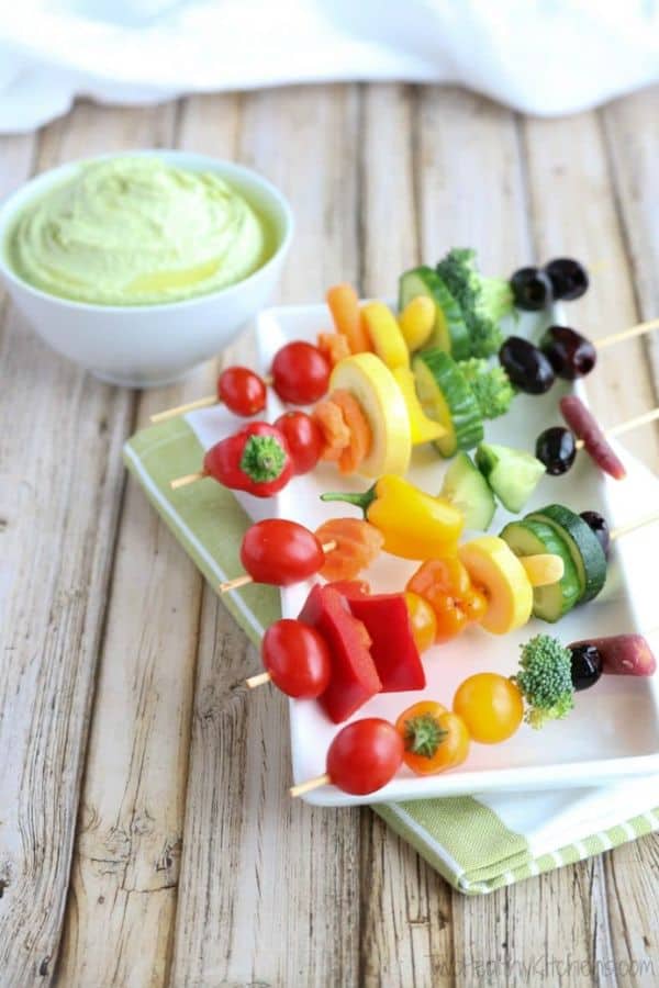 RAINBOW VEGGIE SKEWERS