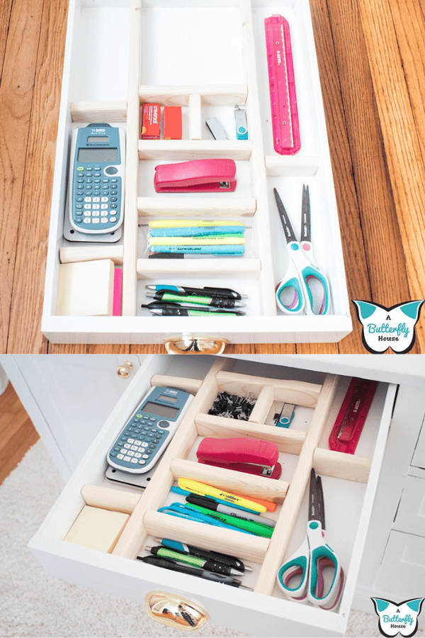 Scrap Wood Drawer Organizer