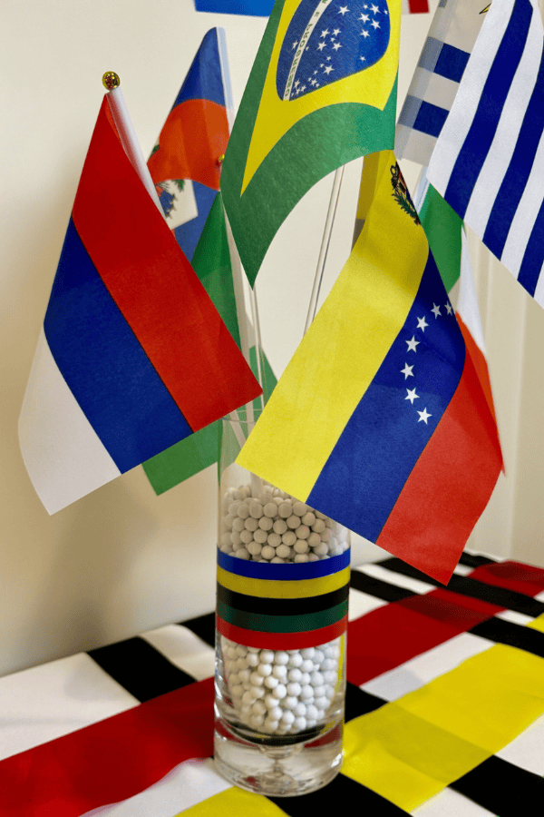 Vase With Flags