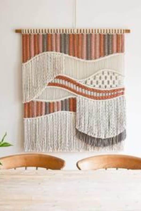 ABSTRACT MACRAME WALL HANGING