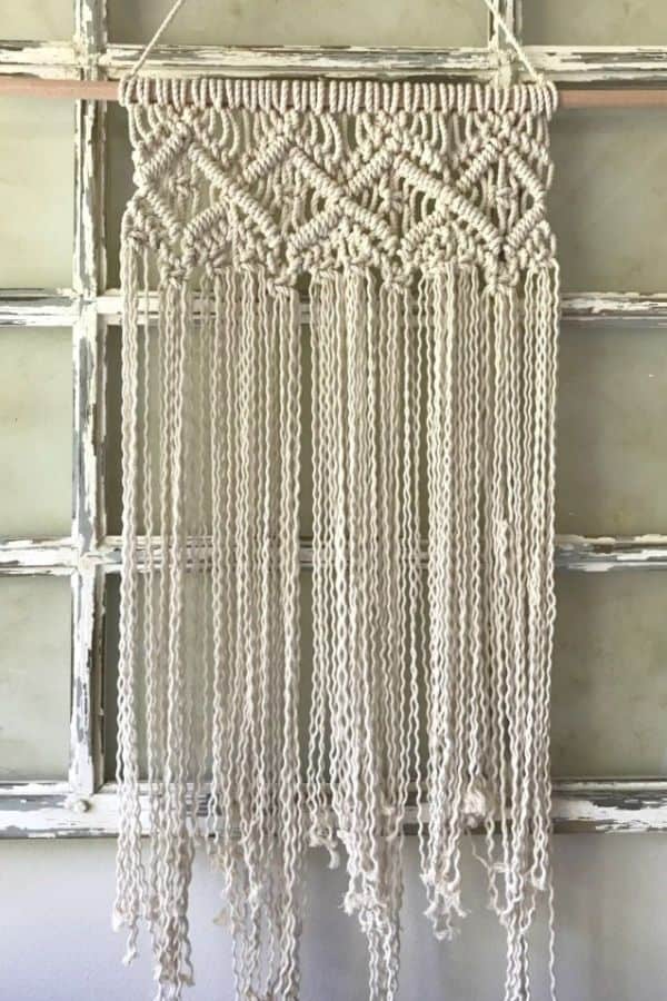 ASYMMETRICAL MACRAME WALL HANGING