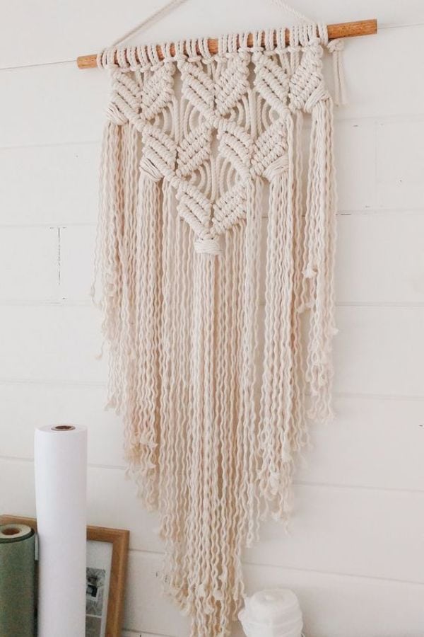 CHEVRON MACRAME WALL HANGING