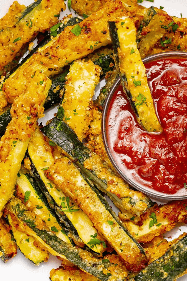 Crispy Parmesan Zucchini Fries