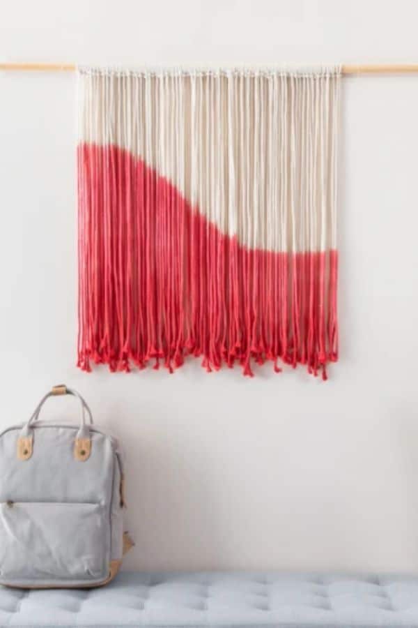 DIP-DYED MACRAME WALL HANGING