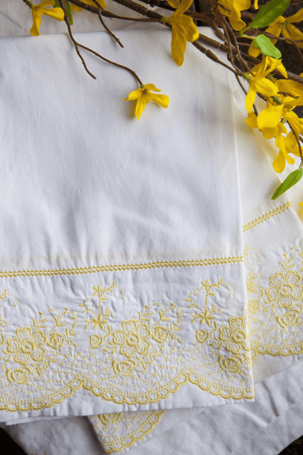 Embroidered Pillowcase