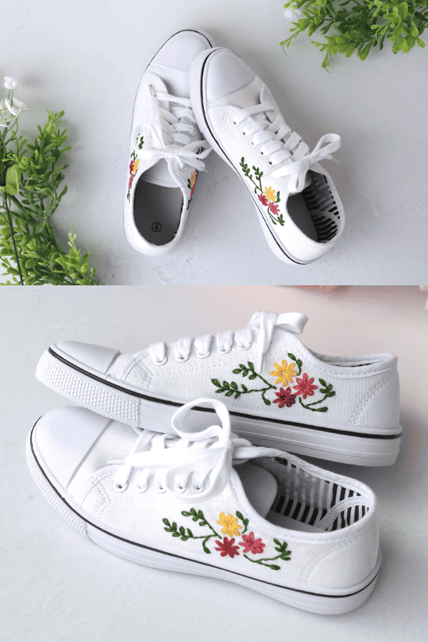 Floral Embroidered Shoes