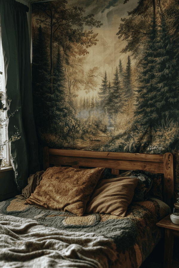 Forest-themed tapestries