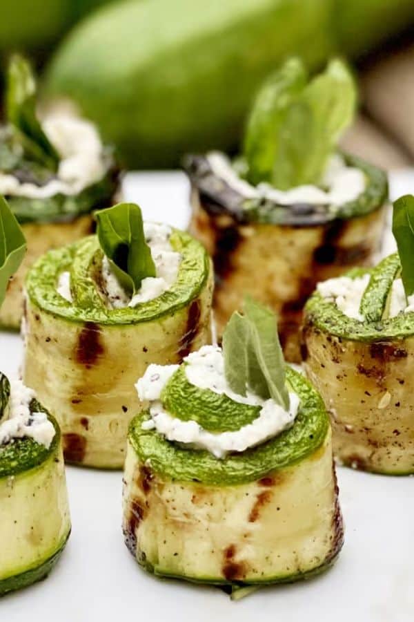 GRILLED ZUCCHINI ROLL-UPS