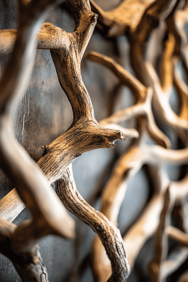 Gnarled wooden branches