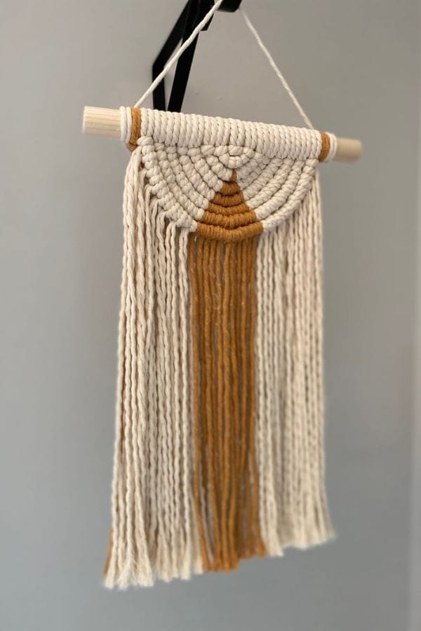 HALF CIRCLE MACRAME WALL HANGING