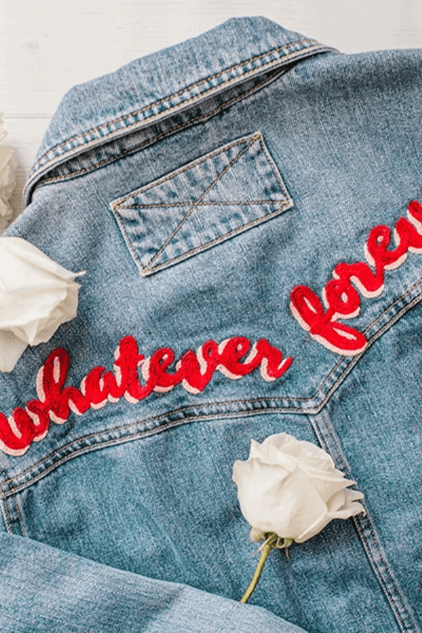 Hand Embroidered Denim