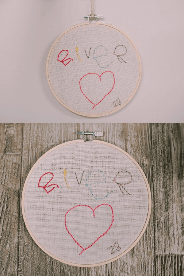 Kids Handwriting Embroidery