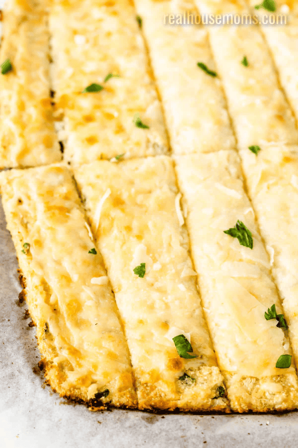 Low Carb Cauliflower Breadsticks