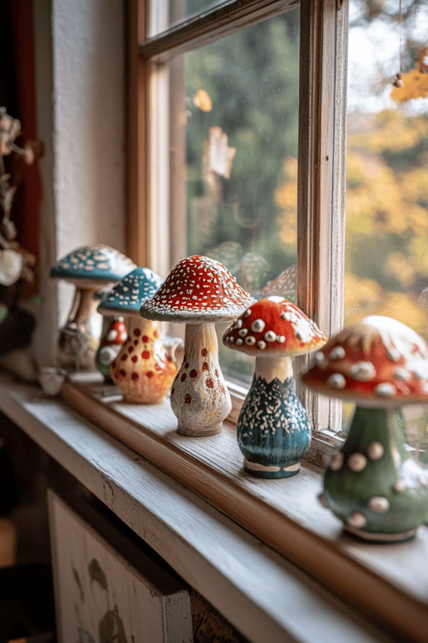 Mushroom Figurines