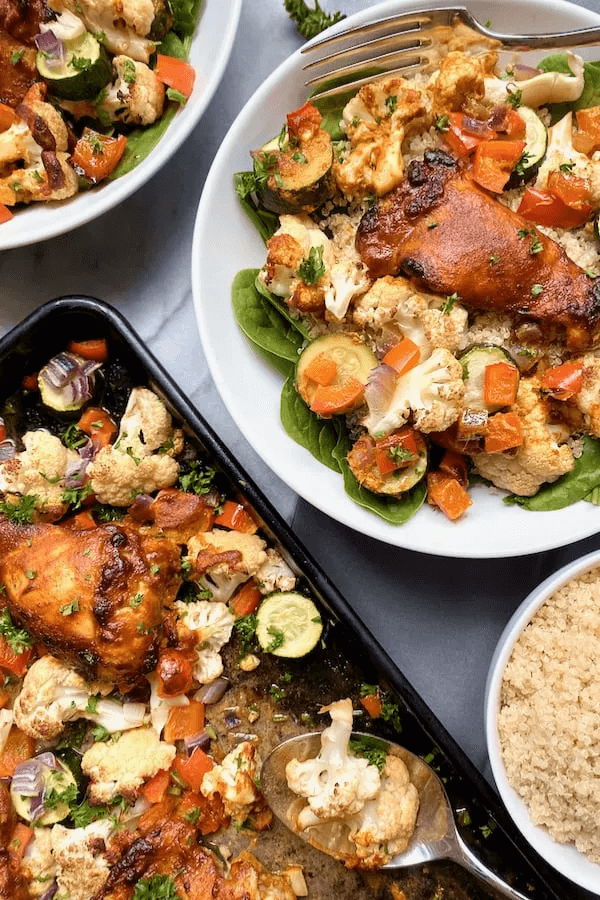 Roasted Ginger Turmeric Chicken and Vegetables