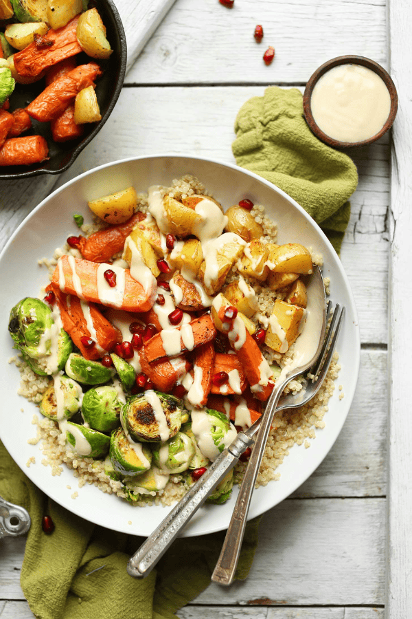 Roasted Vegetable Quinoa Harvest Bowls