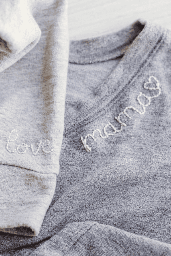 Simple Embroidered Sweatshirt