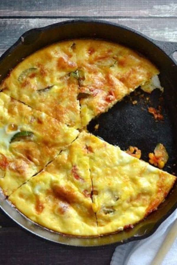 ZUCCHINI AND CORN FRITTATA