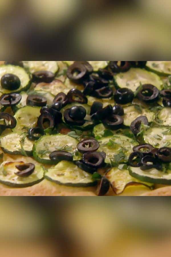 ZUCCHINI AND OLIVE FLATBREAD