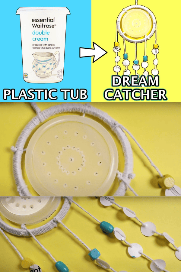 Plastic Tub Dream Catcher