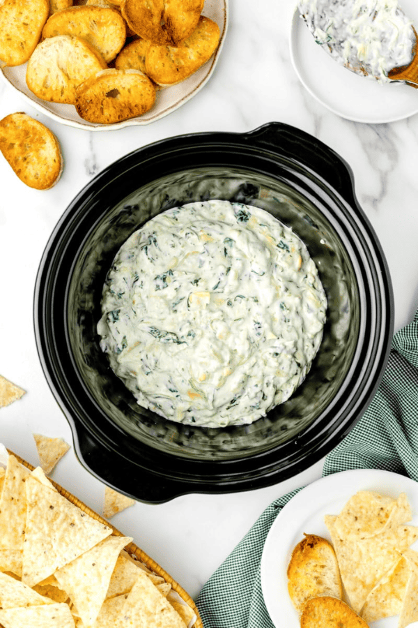 Crockpot Spinach Artichoke Dip