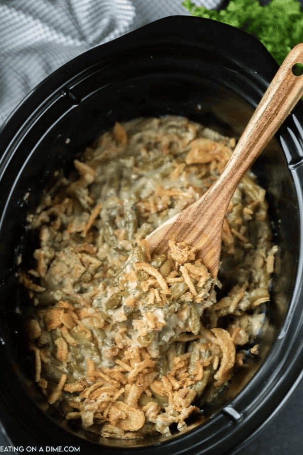 Easy Crock Pot Green Bean Casserole