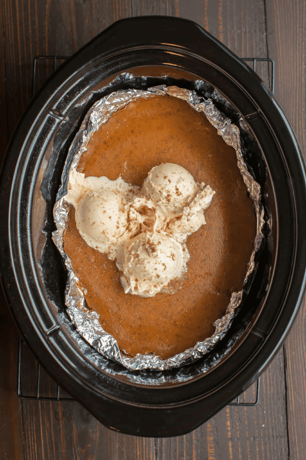 Slow Cooker Crustless Brown Sugar Pumpkin Pie