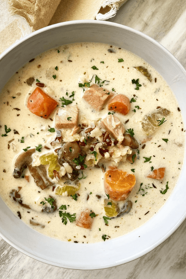 Slow Cooker Turkey Wild Rice Soup