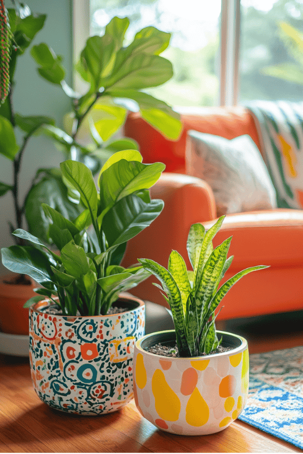 Bold Patterned Pots