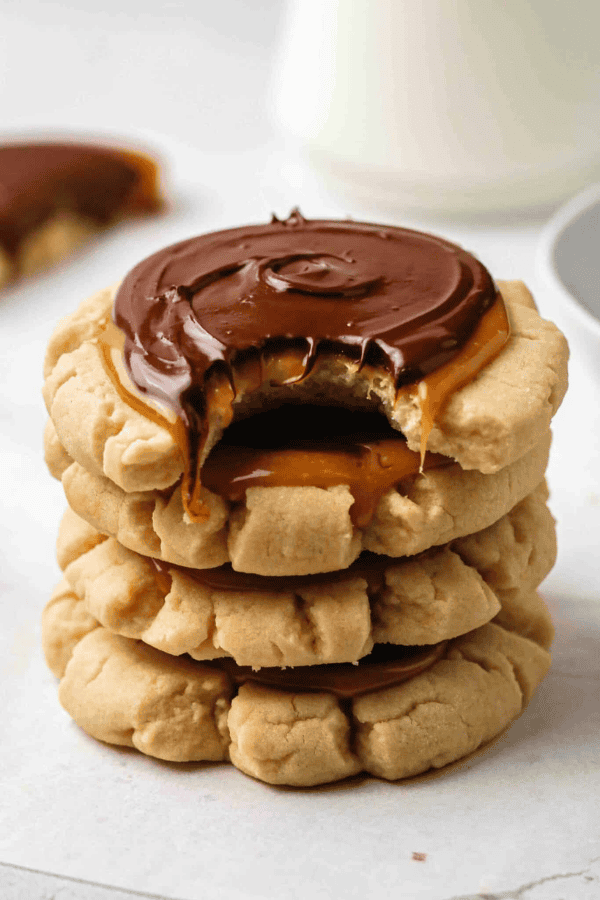 Chilled Crumbl Twix Cookies