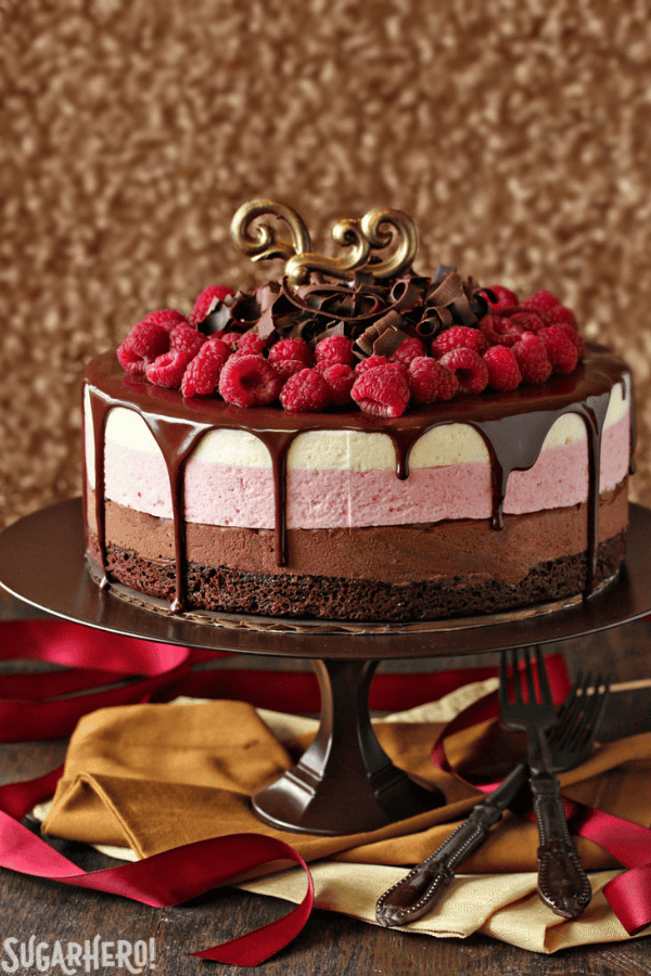 Chocolate Raspberry Mousse Cake